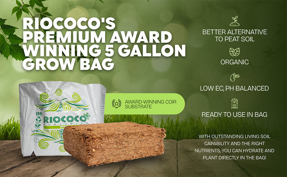 RIOCOCO 5 Gallon Open Top Grow Bag (4 Pack)