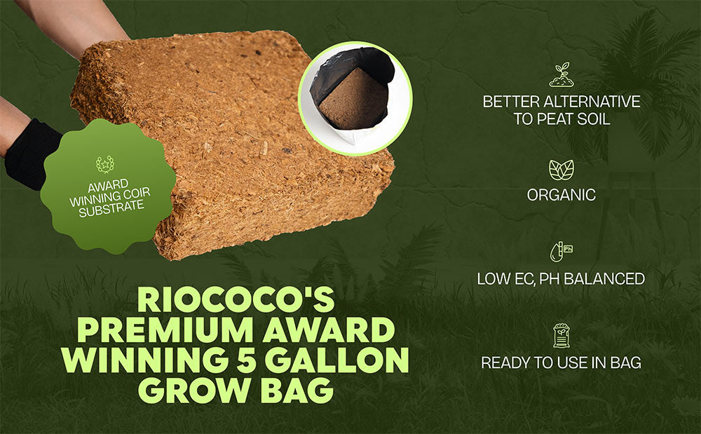 RIOCOCO 5 Gallon Open Top Grow Bag