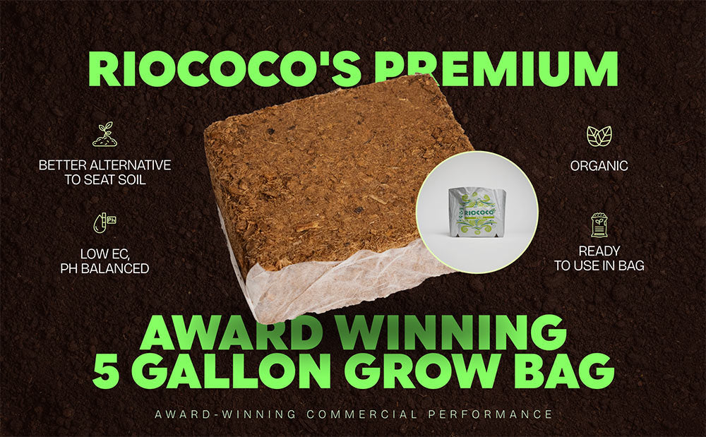 RIOCOCO 5 Gallon Open Top Grow Bag (6 Pack)